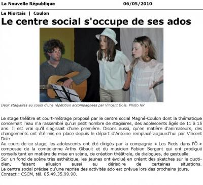 2010-05-06 - Article de Presse - ThéâtrÔ - Vidéo